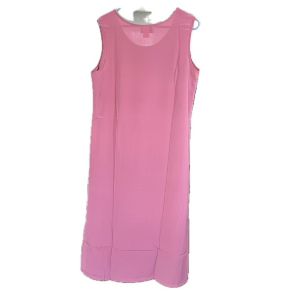 Maggie Sweet Women Sleeveless Shift Midi Dress Pink Medium - Picture 2 of 8